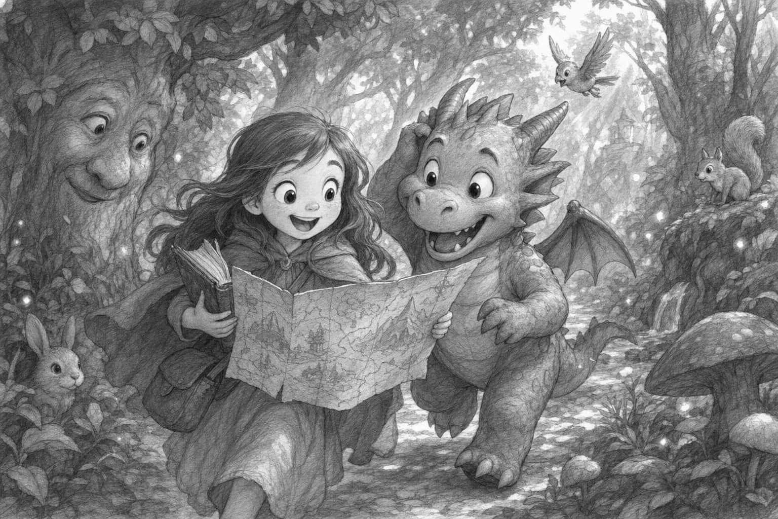 Imagem da história: Lia, Tico e o Mapa que Pigarreava
